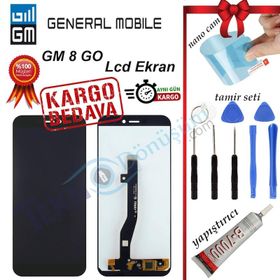 LW General Mobile GM8 GO Çıtalı Lcd Dokunmatik Ekran