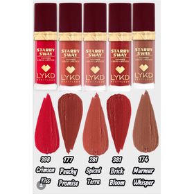 LYKD Starry Sway 381 Brick Bloom Simli Likit Mat Ruj
