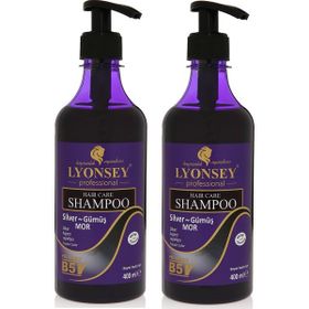 Lyonsey Professional Silver 2x400 ml Gümüş Mor Şampuan