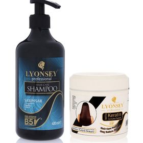 Lyonsey Sarımsak 400 ml Şampuan+Keratin Komplex 500 ml Saç Maskesi