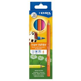 Lyra 3721063 Jumbo Neon 6 Renk Kuru Boya Kalemi