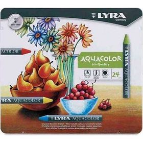 Lyra Aquacolor 24 Renk Aquarell Sulandırılabilen Pastel Boya
