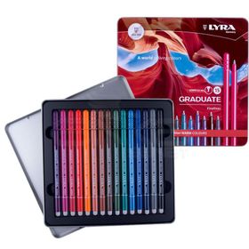 Lyra Graduate 0.5 mm 15'li Set Sıcak Renkler Fineliner İnce Uçlu Kalem