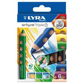Lyra L3831060 Groove Triple One 6'Lı Kuru Boya Kalemi