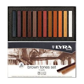 Lyra Polycrayons 12'li Kahverengi Tonlar Toz Pastel