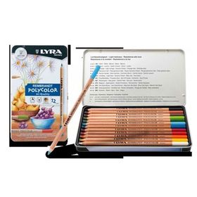 Lyra Rembrandt Polycolor 12'li Metal Kutu Kuru Boya Kalemi