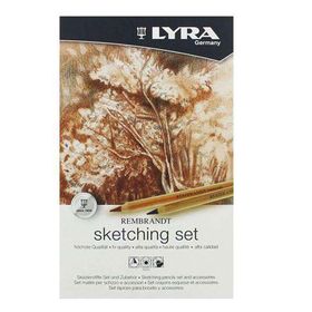 Lyra Rembrandt Sketching 11'li Metal Kutu Kuru Boya Seti