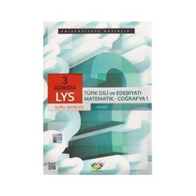 LYS 3 Adımda Türk Dili ve Edebiyatı-Matematik-Coğrafya 1 Soru Bankası - Fdd Yayincilik