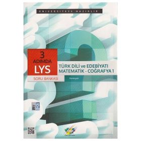 LYS 3 Adımda Türk Dili ve Edebiyatı-Matematik-Coğrafya 1 Soru Bankası - Fdd Yayincilik