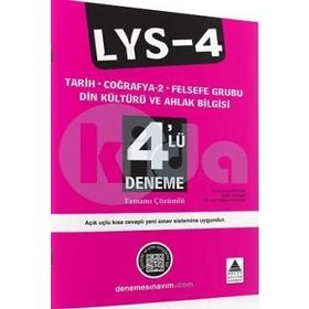 LYS - 4 - Tarih, Çoğrafya 2, Felsefe Grubu, Din Kültürü ve Ahlak Bilgisi 4’lü Deneme - İbrahim Kaygusuz Adile Dokak