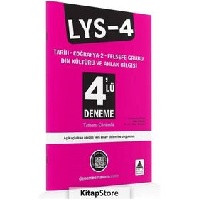 LYS - 4 - Tarih, Çoğrafya 2, Felsefe Grubu, Din Kültürü ve Ahlak Bilgisi 4’lü Deneme - İbrahim Kaygusuz Adile Dokak