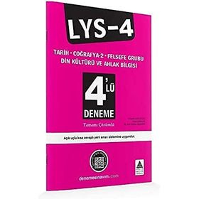 LYS - 4 - Tarih, Çoğrafya 2, Felsefe Grubu, Din Kültürü ve Ahlak Bilgisi 4’lü Deneme - İbrahim Kaygusuz Adile Dokak