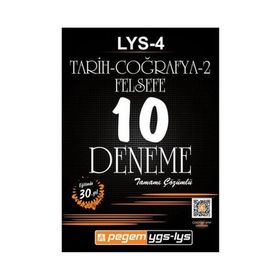 LYS - 4 Tarih - Coğrafya 2 - Felsefe Tamamı Çözümlü 10 Deneme - kollektif