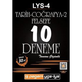 LYS - 4 Tarih - Coğrafya 2 - Felsefe Tamamı Çözümlü 10 Deneme - kollektif