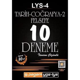 LYS - 4 Tarih - Coğrafya 2 - Felsefe Tamamı Çözümlü 10 Deneme - kollektif
