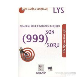 LYS SINAVDAN ÖNCE ÇÖZÜLMESI GEREKEN SON 999 SORU - KOMISYON