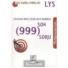 LYS SINAVDAN ÖNCE ÇÖZÜLMESI GEREKEN SON 999 SORU - KOMISYON