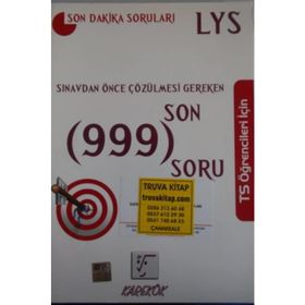 LYS SINAVDAN ÖNCE ÇÖZÜLMESI GEREKEN SON 999 SORU - KOMISYON