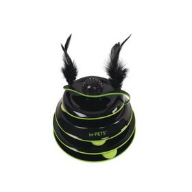 M-Pet Tüylü Dönen Top 23 cm Kedi Oyuncağı