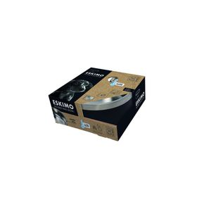 M-Pets 1.25 lt Black Eskimo Çift Cidarlı Mama Kabı