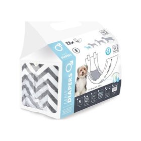 M-Pets 12 Adet Erkek Köpekler için Külot Çiş Pedi