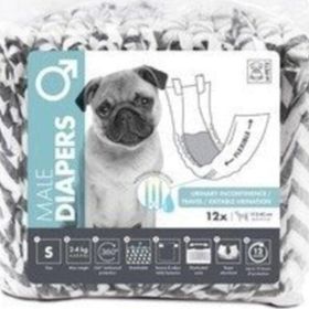M-Pets 12 Adet Erkek Köpekler için Külot Çiş Pedi