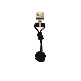M-Pets 36x9 cm Siyah Çekmeli Örgü Top Köpek Oyuncağı