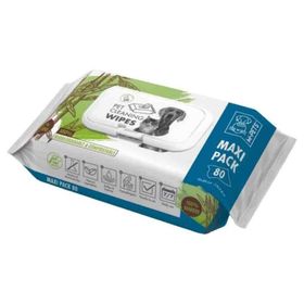M-PETS 80'li Bamboo Kedi Köpekler için Temizlik Mendili