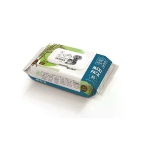 M-PETS 80'li Bamboo Kedi Köpekler için Temizlik Mendili