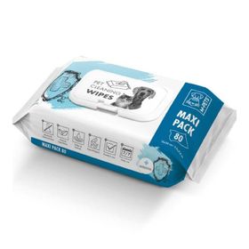 M-Pets Antibacterial 80'li Kedi/Köpek Temizlik Mendili