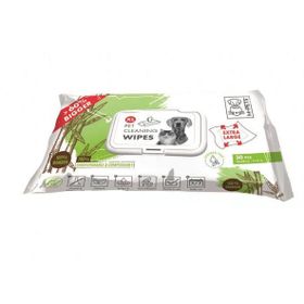 M-Pets Bamboo XL 30'lu Kediler Köpekler için Temizleme Mendili