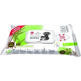 M-Pets Bamboo XL 30'lu Kediler Köpekler için Temizleme Mendili