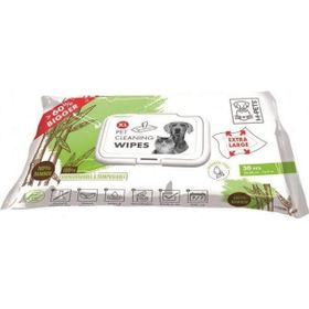 M-Pets Bamboo XL 30'lu Kediler Köpekler için Temizleme Mendili