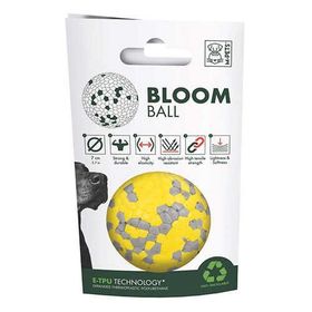 M-Pets Bloom Sarı 7 cm Ball Parçalanmaz Top Köpek Oyuncağı