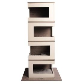 M-Pets Cat Elite Brigitte Tırmalama Tahtalı 60x60x116 cm Kedi Evi