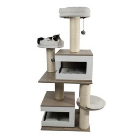 M-Pets Cat Elite Monica 88x62x140 cm Kedi Tırmalama Ağacı