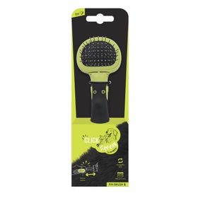 M-Pets Click and Groom 8x6.5x5 cm Kedi ve Köpekler İçin Basmalı Masaj Uçlu Fırça