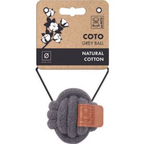 M-Pets Coto Grey Ball 6.50 cm Örgü Top Köpekler İçin Oyuncak