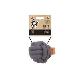M-Pets Coto Grey Ball 9.50 cm Örgü Top Köpekler İçin Oyuncak