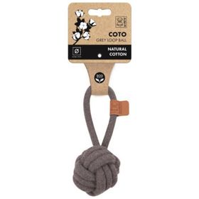 M-Pets Coto Grey Loop Ball 6.50 cm Çekmeli Örgü Top Köpekler İçin Oyuncak
