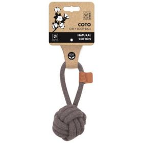 M-Pets Coto Grey Loop Ball 6.50 cm Çekmeli Örgü Top Köpekler İçin Oyuncak