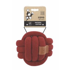 M-Pets Coto Örgü Top 15 cm Kırmızı Köpek Oyuncağı