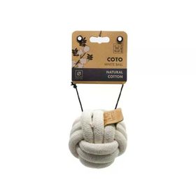 M-Pets Coto White Ball 9.5 cm Örgü Top Köpek Oyuncağı