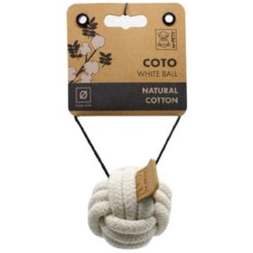 M-Pets Coto White Loop Ball 6.50 cm Örgü Top Köpekler İçin Oyuncak