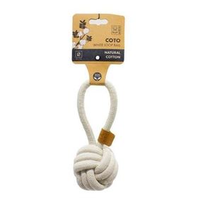 M-Pets Coto White Loop Ball 8 cm Örgü Top Köpek Oyuncağı