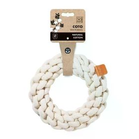 M-Pets Coto White Ring 18 cm Örgü Halka Köpek Oyuncağı