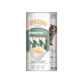 M-Pets Creamy Digestive Kuzulu Somonlu ve Tuna Balıklı 4x15 gr Kedi Ödülü
