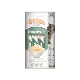 M-Pets Creamy Digestive Kuzulu Somonlu ve Tuna Balıklı 4x15 gr Kedi Ödülü