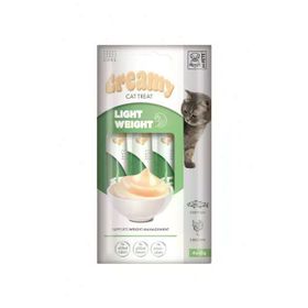 M-Pets Creamy Light Weight Tavuklu ve Morina Balıklı 4x15 gr Kedi Ödülü