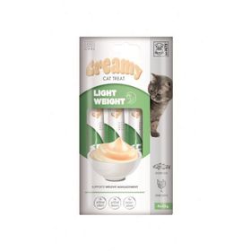 M-Pets Creamy Light Weight Tavuklu ve Morina Balıklı 4x15 gr Kedi Ödülü
